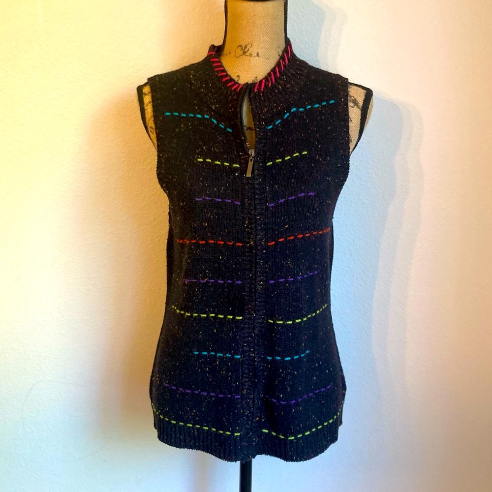 Coldwater Creek rainbow vest